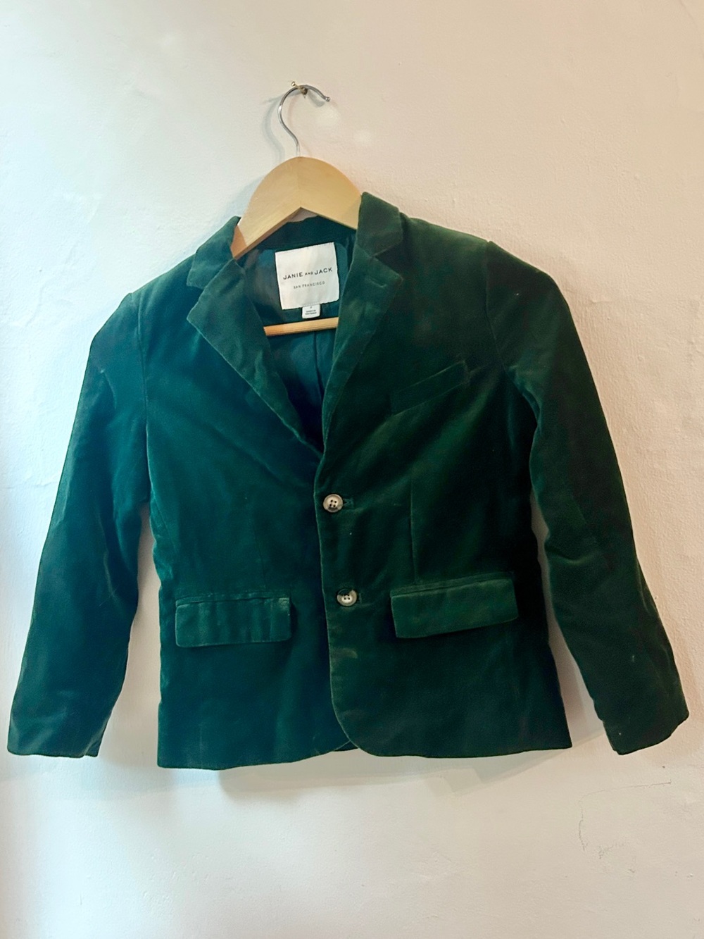 Green velvet sport coat